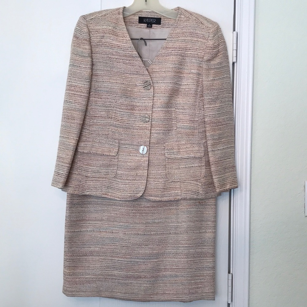 KASPER Women’s Skirt Suit Size 6 Earth tones